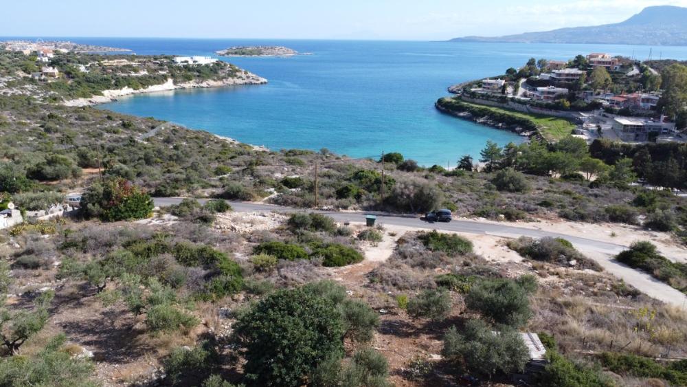 Kreta, Loutraki: Grundstück mit Meerblick in Strandnähe zu verkaufen
