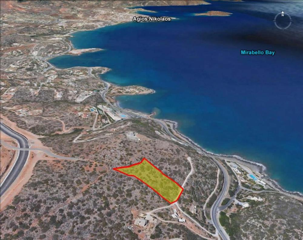 Kreta, Vathi: Baugrundstück mit Meerblick nahe Agios Nikolaos zu verkaufen