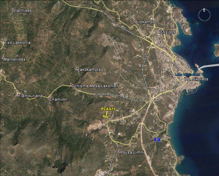 Kréta, Agios Nikolaos: Eladó építési telek tengerre néző kilátással a város szélén