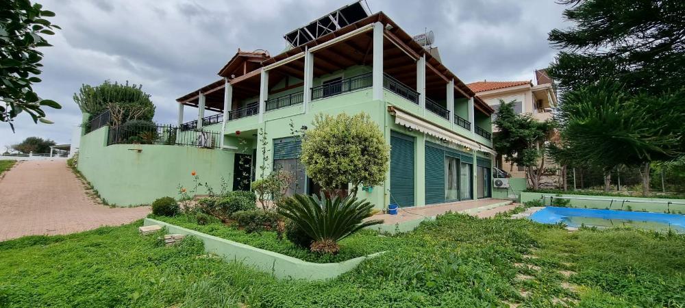 Kreta, Kokkini Hani: Einfamilienhaus mit Pool in der Region Gouves zu verkaufen