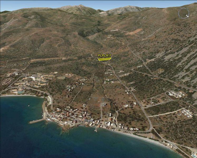 Kreta, Plaka Elounda: Baugrundstück mit Meerblick zu verkaufen