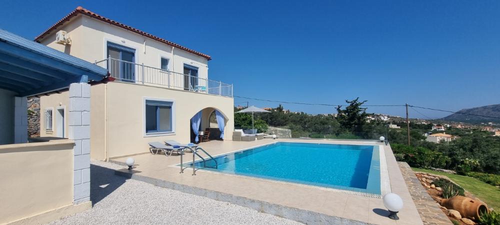 Kreta, Kefalas: Moderne Villa mit unvergleichlichem Meerblick zu verkaufen