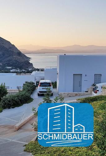Kreta, Agia Galini: Geräumige Villa und 4 Studio-Apartments mit Meerblick und 2 Pools zu verkaufen