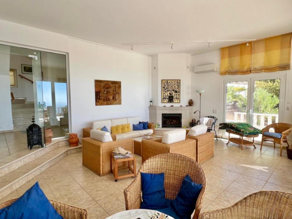 MIT VIDEO: Kreta, Schinokapsala: Exquisite Villa mit Pool, weitläufigen Gärten und atemberaubendem Panoramablick