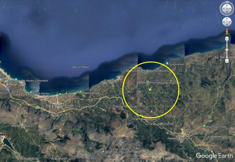 Kreta, Milatos: Bauland mit Meerblick zu verkaufen