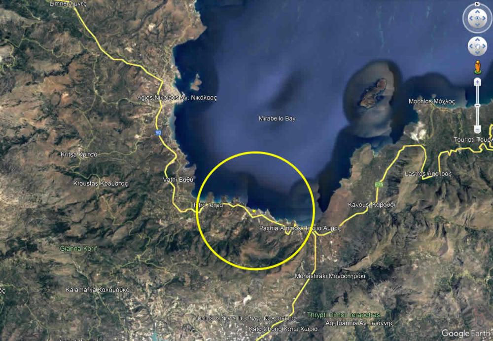 Kreta, Istro: 2 Baugrundstücke in erster Meereslinie am Strand zu verkaufen