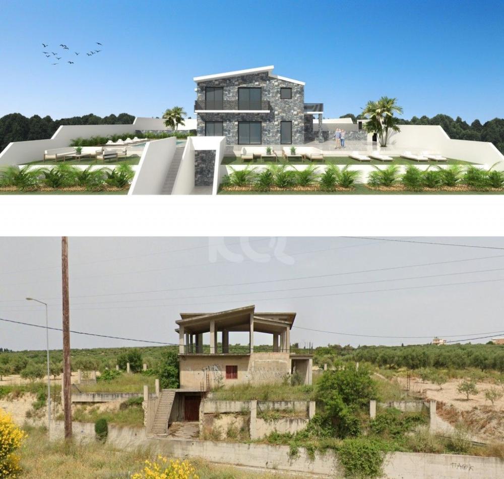 Kreta, Venerato: Einfamilienhaus im Rohzustand zu verkaufen