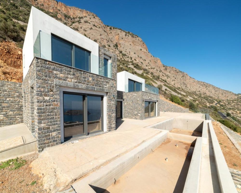 Kréta, Plaka: Luxusvilla panorámás kilátással a tengerre Spinalonga szigete felett eladó