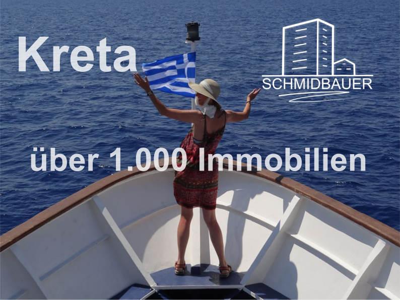 Kreta, Mavrikiano: Grundstück in Meeresnähe mit unfertigem Apartmentkomplex zu verkaufen