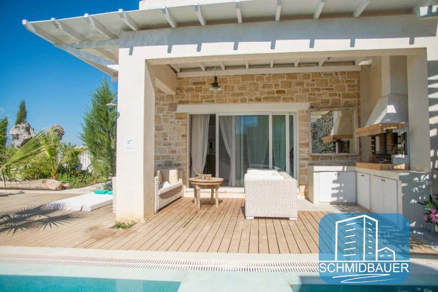 Crete, Pitsidia: วิลล่าที่ยอดเยี่ยมพร้อมสระว่ายน้ำและทิวทัศน์ของภูเขา Psiloritis