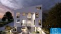 NEUBAU: Kurz vor Baubeginn eine Drei-Zimmer-Wohnung in einem kleinen Komplex in der Stadt mit atemberaubender Aussicht
