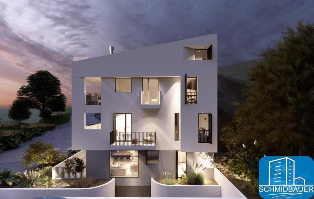 NEUBAU: Kurz vor Baubeginn eine Drei-Zimmer-Wohnung in einem kleinen Komplex in der Stadt mit atemberaubender Aussicht