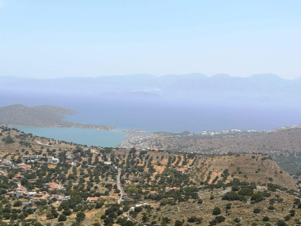 Kreta, Kato Pine: Baugrundstück mit Meerblick in der Region Elounda zum Verkauf