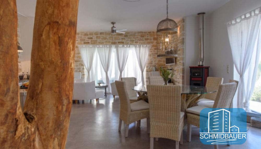 Crete, Pitsidia: วิลล่าที่ยอดเยี่ยมพร้อมสระว่ายน้ำและทิวทัศน์ของภูเขา Psiloritis