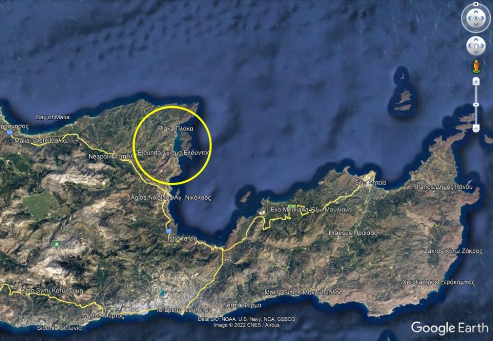 Kreta, Elounda: 2 benachbarte Baugrundstücke mit Meerblick zu verkaufen