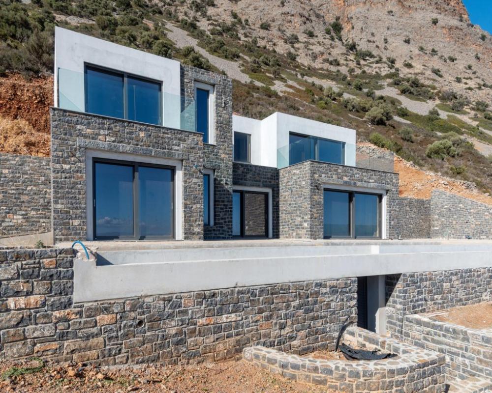 Kréta, Plaka: Luxusvilla panorámás kilátással a tengerre Spinalonga szigete felett eladó