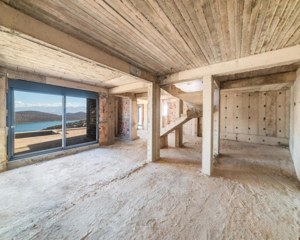 Kréta, Plaka: Luxusvilla panorámás kilátással a tengerre Spinalonga szigete felett eladó