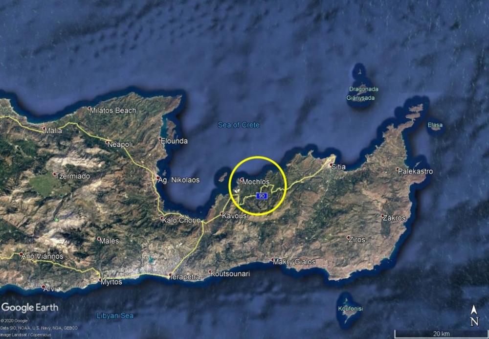 Kreta, Mochlos: Baugrundstück in Meeresnähe zu verkaufen