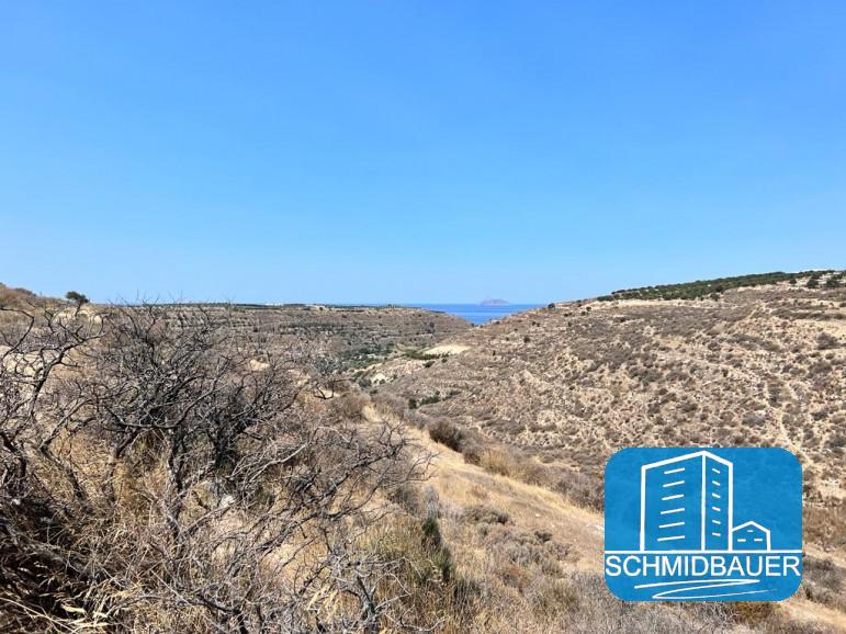 Kreta, Kamilari: Grundstück mit Meerblick inmitten wilder Natur zu verkaufen