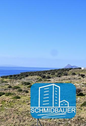 Kreta, Kamilari: Schönes erhöhtes Grundstück mit Meer- und Bergblick zu verkaufen