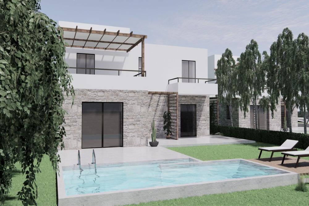 Kreta, Kondomari: Neubau-Projekt! Villa mit Swimmingpool zu verkaufen