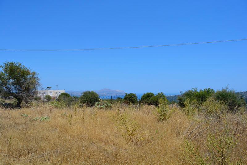 Kreta, Gavlochori: Grundstück mit herrlichem Berg- und Meerblick zu verkaufen