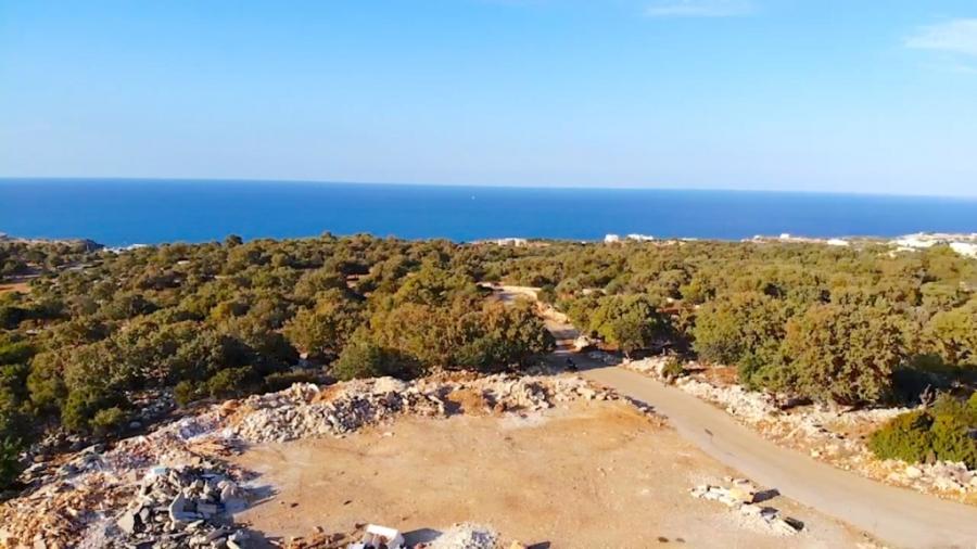 Kreta, Prines: Grundstück mit herrlichem Meerblick in Prines