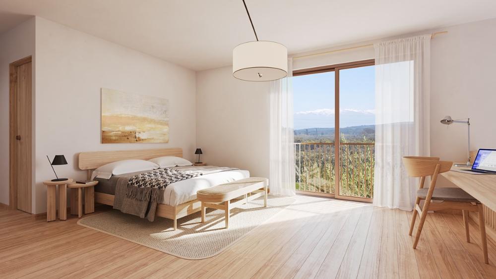 Kreta, Maleme: Neubau - Apartment in Komplex mit erdiger Ästhetik zu verkaufen
