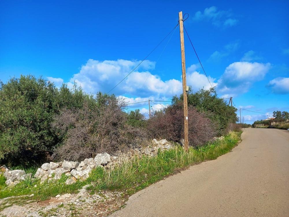 Kreta, Kampia: Grundstück mit Meerblick in der Nähe des Dorfzentrums zu verkaufen