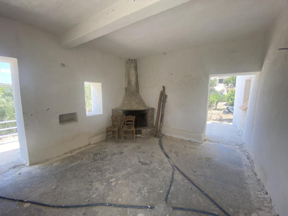 Kreta, Maleme: Unvollendetes Haus mit Meerblick zum Verkauf