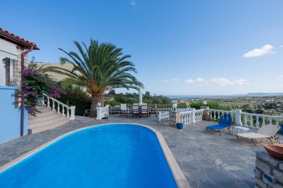 Kreta, Agia Triada: Wunderschöne Villa mit atemberaubendem Meerblick zu verkaufen