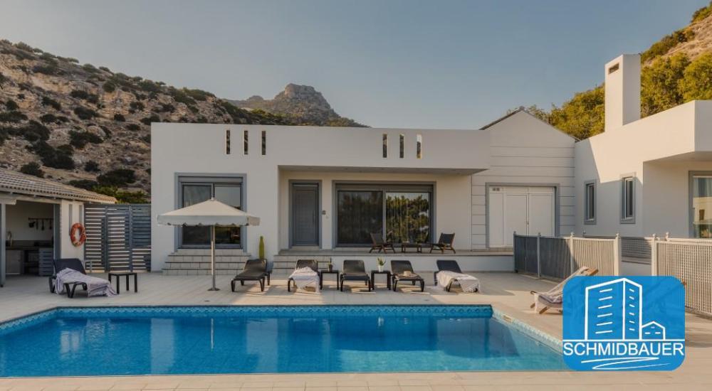 Crete, Agios Ioannis: วิลล่าทันสมัย ​​2 หลังพร้อมวิวทะเลในครีตตะวันออก