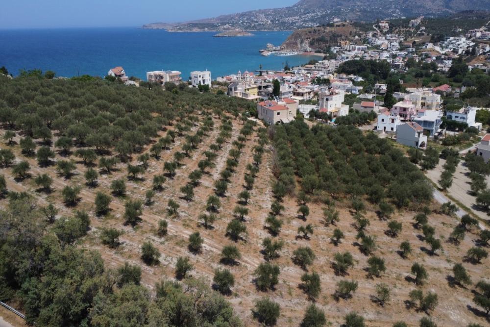 Kréta, Kalyves: Tágas telek tengerre néző kilátással eladó