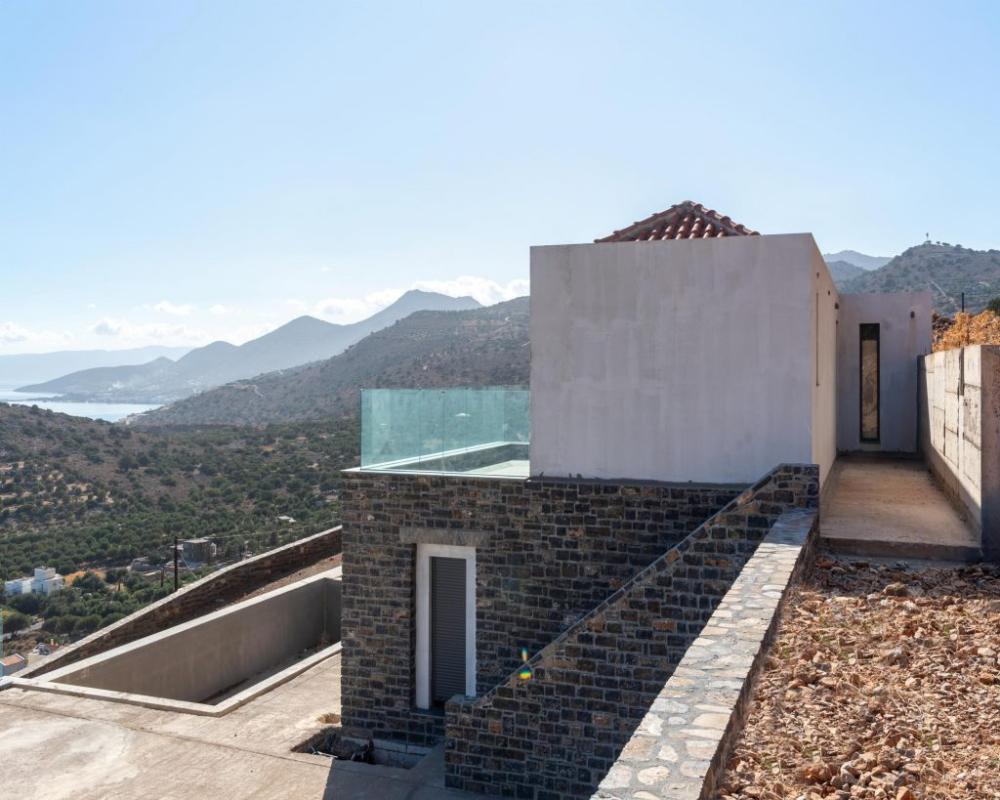 Kréta, Plaka: Luxusvilla panorámás kilátással a tengerre Spinalonga szigete felett eladó