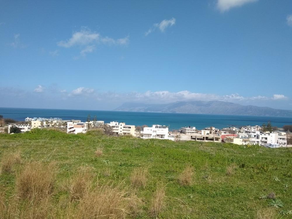 Kreta, Kissamos: Grundstück mit atemberaubender Aussicht – Strand zu Fuß erreichbar