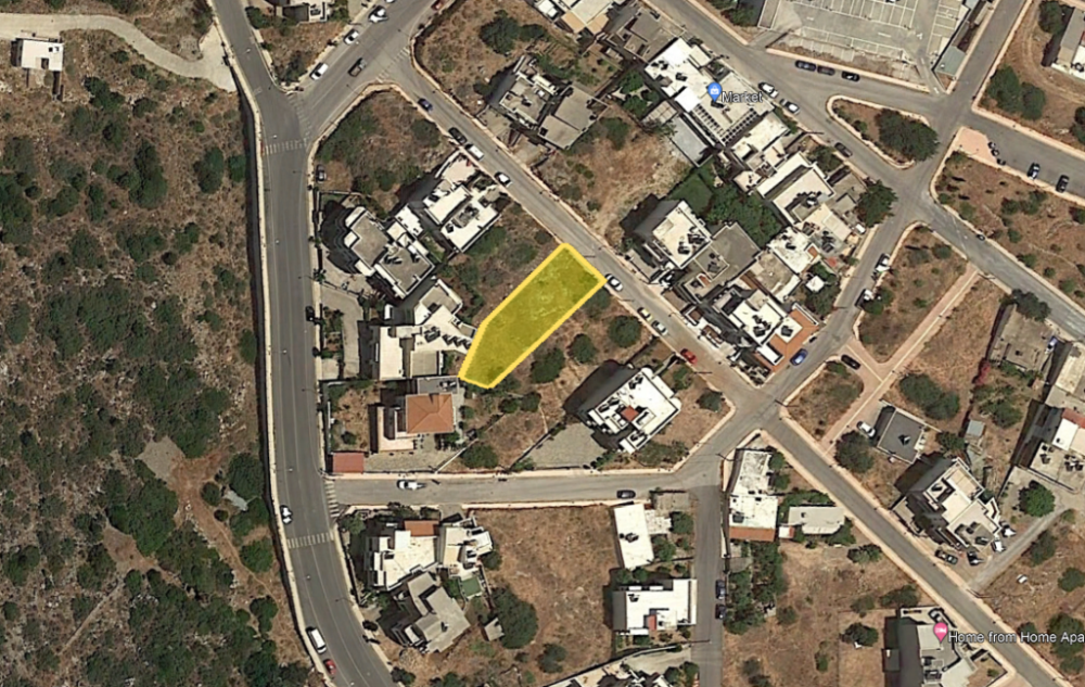 Kreta, Agios Nikolaos: Baugrundstück mit Meerblick in ruhigem Stadtteil zu verkaufen