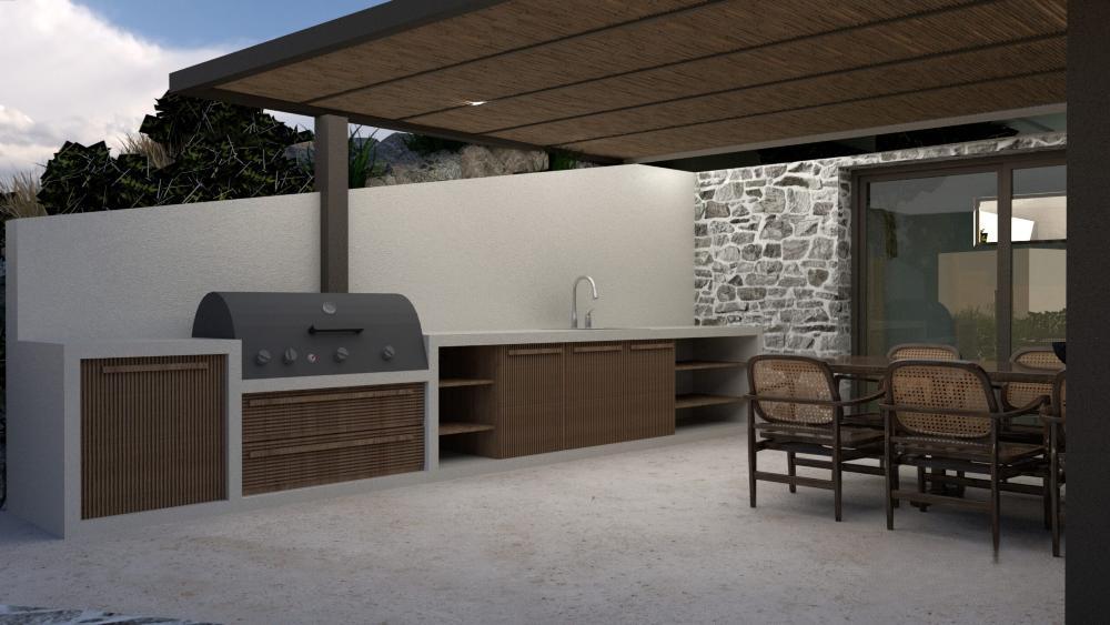 Kreta, Kefalas: Atemberaubende Villa mit Meerblick im Bau zum Verkauf in Kefalas