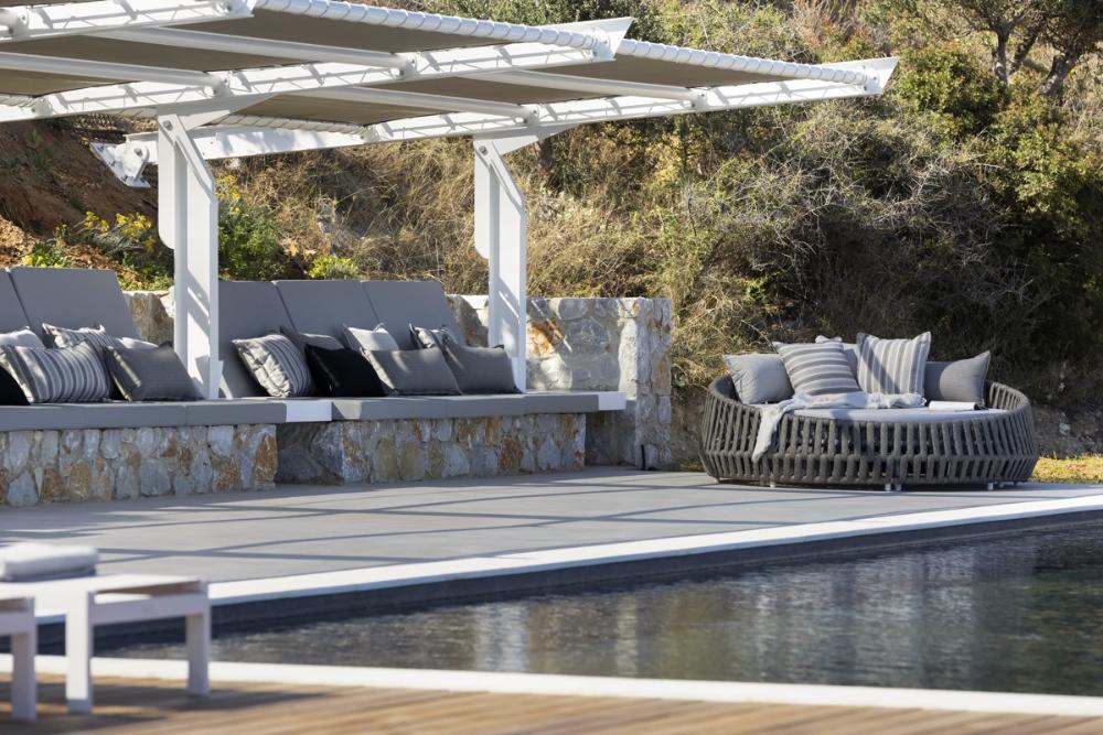 Kreta, Plaka bei Chania: Luxuriöse Villa am Meer mit Panoramablick zum Verkauf