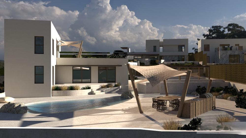 Kreta, Kefalas: Atemberaubende Villa mit Meerblick im Bau zum Verkauf in Kefalas