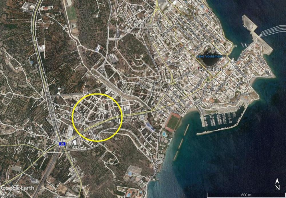 Kreta, Agios Nikolaos: Baugrundstück innerhalb des Stadtplans zu verkaufen