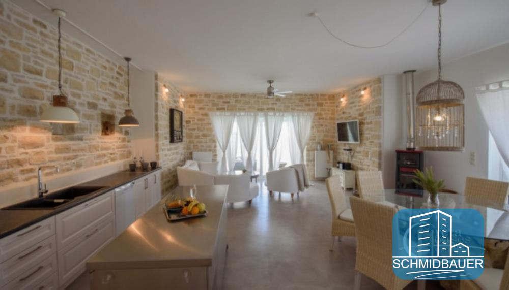 Crete, Pitsidia: วิลล่าที่ยอดเยี่ยมพร้อมสระว่ายน้ำและทิวทัศน์ของภูเขา Psiloritis