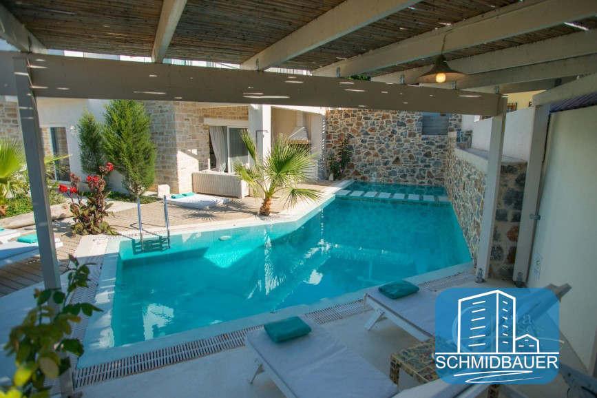 Crete, Pitsidia: วิลล่าที่ยอดเยี่ยมพร้อมสระว่ายน้ำและทิวทัศน์ของภูเขา Psiloritis