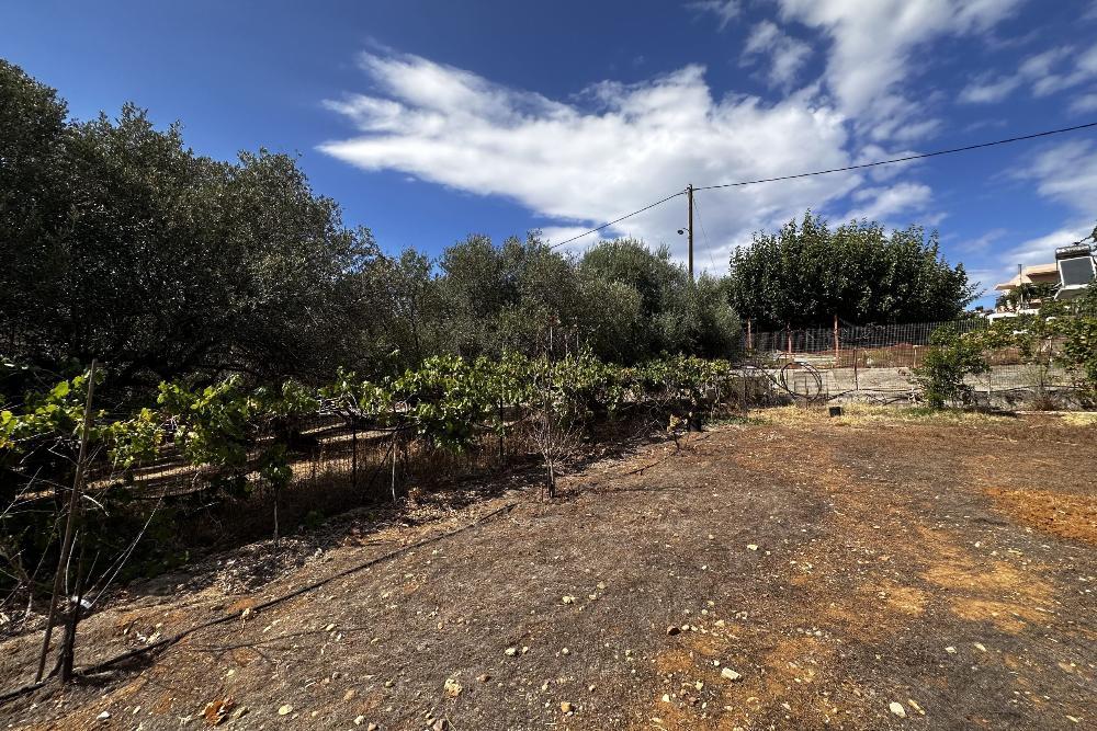 Kreta, Vamvakopoulo: Flaches Grundstück mit 150 m² bebaubarer Fläche in erstklassiger Lage