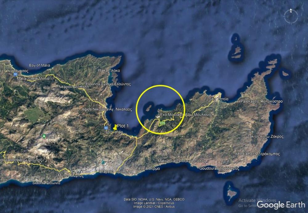 Kreta, Mochlos: 2 Baugrundstücke am Meer zu verkaufen